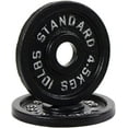 thumbnail image 1 of BalanceFrom Classic Cast Iron Weight Plates for Strength Training, 2-Inch, 10-Pound, Pair, 1 of 6