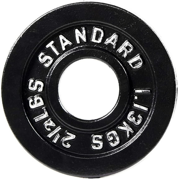 BalanceFrom Classic Cast Iron Weight Plates for Strength Training, 2-Inch, 2.5-Pound, Single