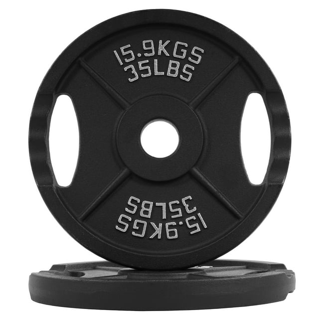 BalanceFrom Weight Plates, Cast Iron, 8.00 in * 2.00 in * 8.00 in, 35 ...