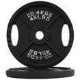thumbnail image 1 of BalanceFrom Classic Cast Iron Weight Plates for Strength Training, 2-Inch, 45-Pound, Pair, 1 of 7