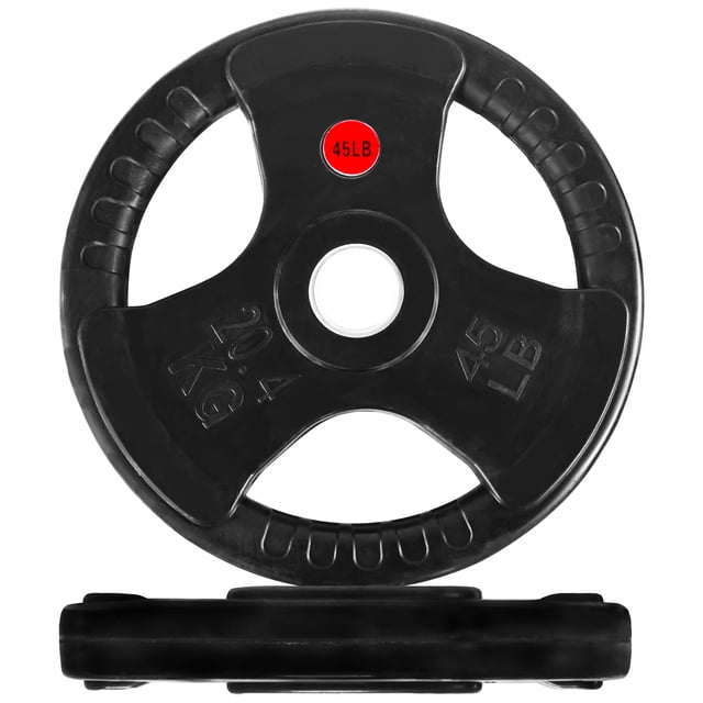 BalanceFrom Classic Cast Iron Weight Plates for Strength Training, 2