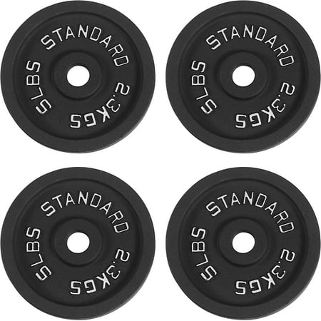 BalanceFrom Classic Weight Plates, Cast Iron, 5 Pound