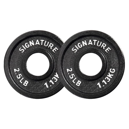 BalanceFrom Deep Dish Olympic Weight Plates, 2-Inch Cast Iron with E-Coating, for Strength Training, Powerlifting, and Home Gym,Multiple Weight Options Available
