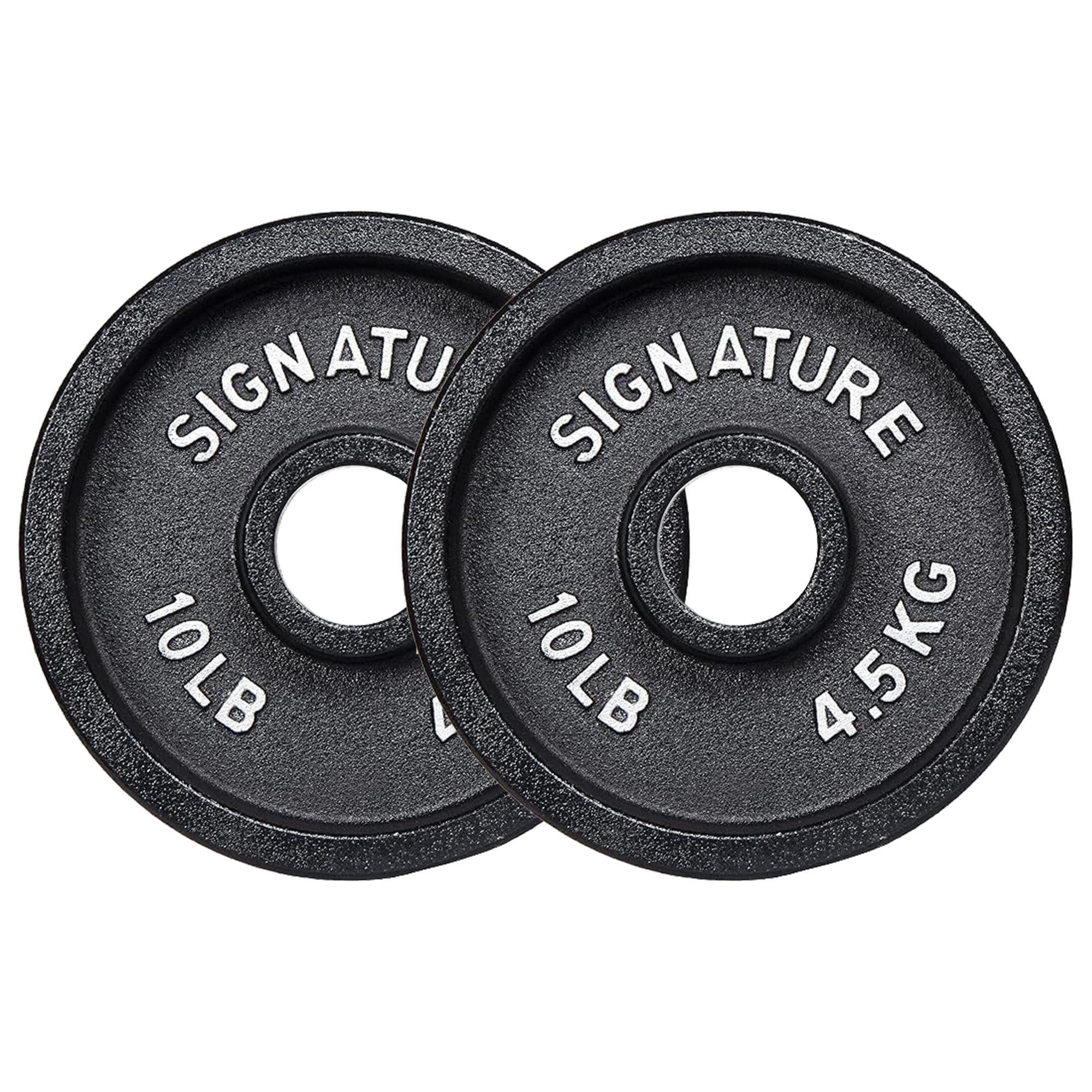 BalanceFrom Deep Dish Olympic Weight Plates, 2-Inch Cast Iron with E-Coating, for Strength Training, Powerlifting, and Home Gym，Multiple Weight Options Available