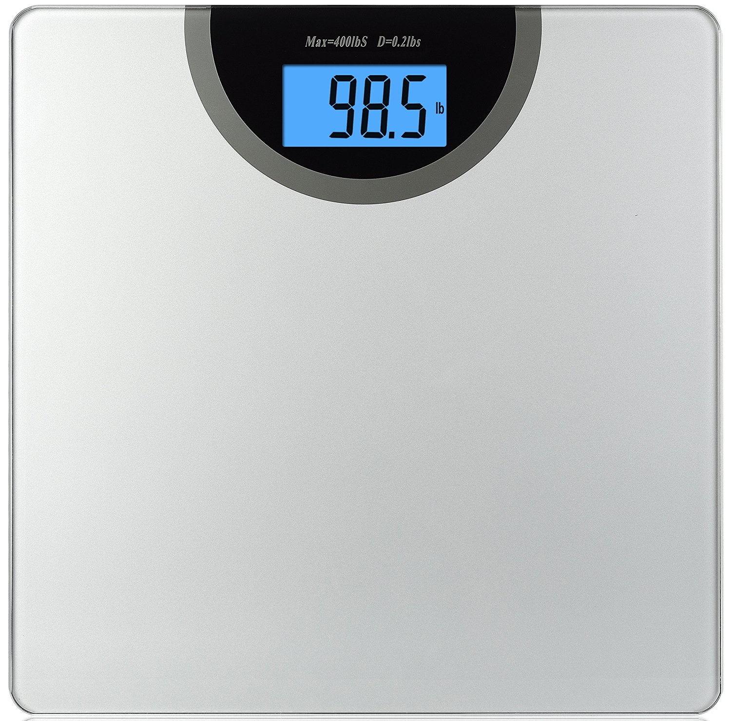 The My Weigh Elite Digital Bathroom Scale With Silver Platform
