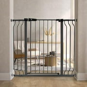 BalanceFrom Easy Walk-Thru Safety Gate for Doorways and Stairways with Auto-Close/Hold-Open Features, 36-Inch Tall, Fits 29.1-43.3 Inch Openings, Graphite