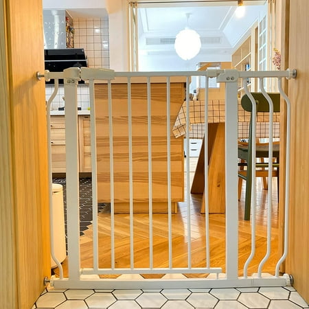 BalanceFrom Easy Walk-Thru Safety Gate, Fits 29.1" to 43.3" Wide, White
