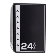 BalanceFrom Foam Plyometric Jump Box with 16 , 20 , and 24  Heights, 10 lbs, Black & White