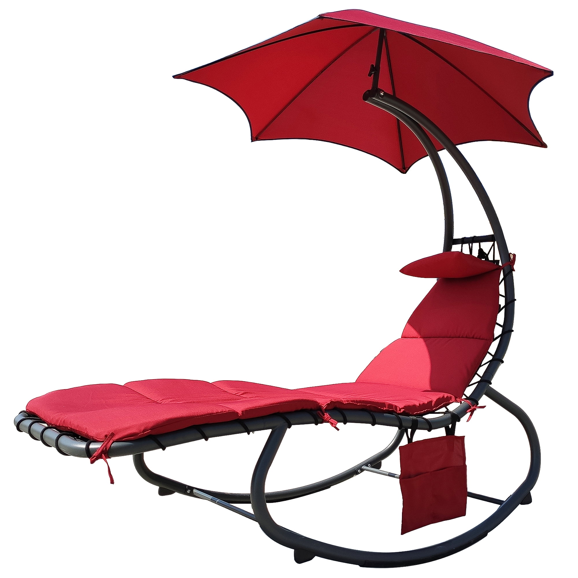 BalanceFrom Hanging Rocking Curved Chaise Lounge Chair Swing with