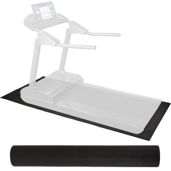 Elevon 2' x 4' High Density Gym Fitness Equipment Mat for Floor Protection, Black