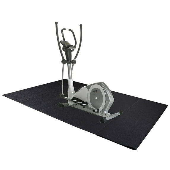 BalanceFrom High Density Treadmill Exercise Bike Foldable Equipment Mat, 3 Ft x 6.5 Ft
