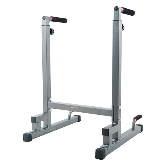 BalanceFrom Multi-Function Dip Stand, Steel, 500-Pound Capacity, Gray, Exercise Power Stand