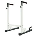thumbnail image 1 of BalanceFrom Steel Frame Dip Station with Adjustable Height, 500 lb Weight Capacity, White, 1 of 12