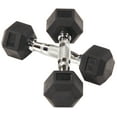 thumbnail interactive-video image 1 of BalanceFrom Non-Slip Grip Dumbbell, Rubber Hex, 5 lbs, 2 Count, 1 of 7