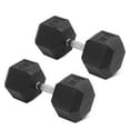 thumbnail image 1 of BalanceFrom Non-Slip Grip Hex Dumbbell, 70 lbs Single, 1 of 6