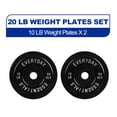 thumbnail interactive-video image 1 of BalanceFrom Olympic Bumper Plate Weight Plate, 10 lbs Pair Black, 1 of 9