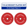 thumbnail interactive-video image 1 of BalanceFrom Olympic Bumper Plate Weight Plate, 55 lbs Pair Color, 1 of 9