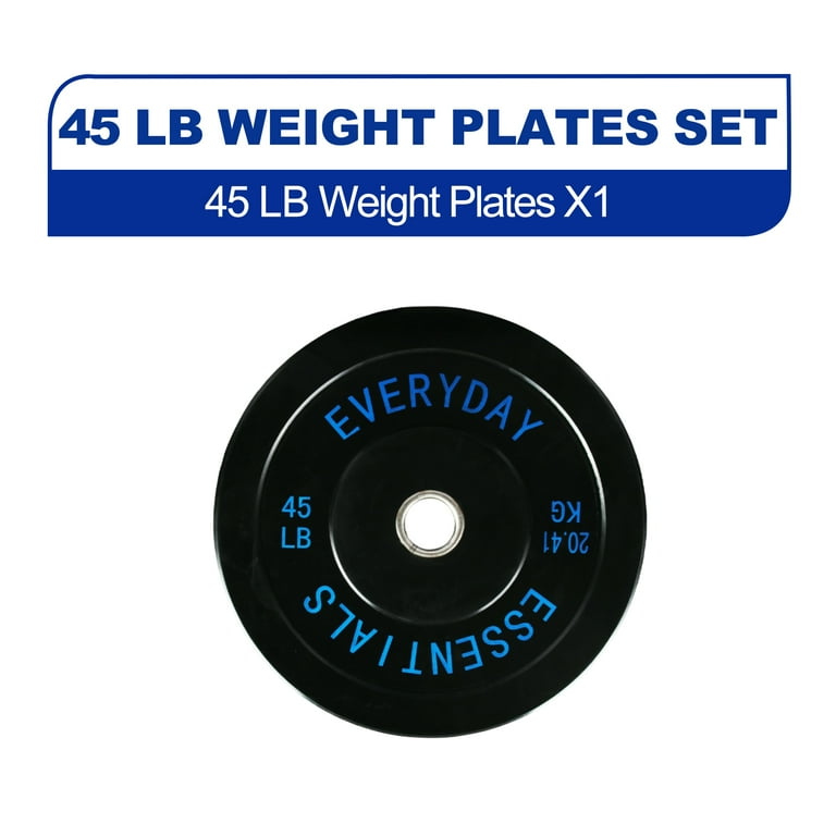 BalanceFrom Olympic Bumper Plate Weight Plate with Steel Hub