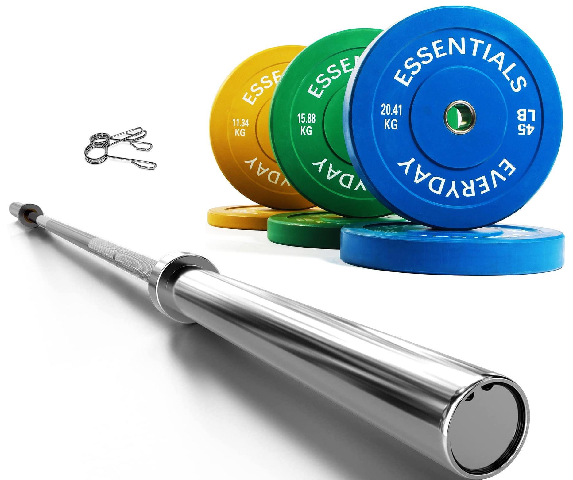 BalanceFrom Olympic Bumper Plate Weight Plate with Steel Hub, Color