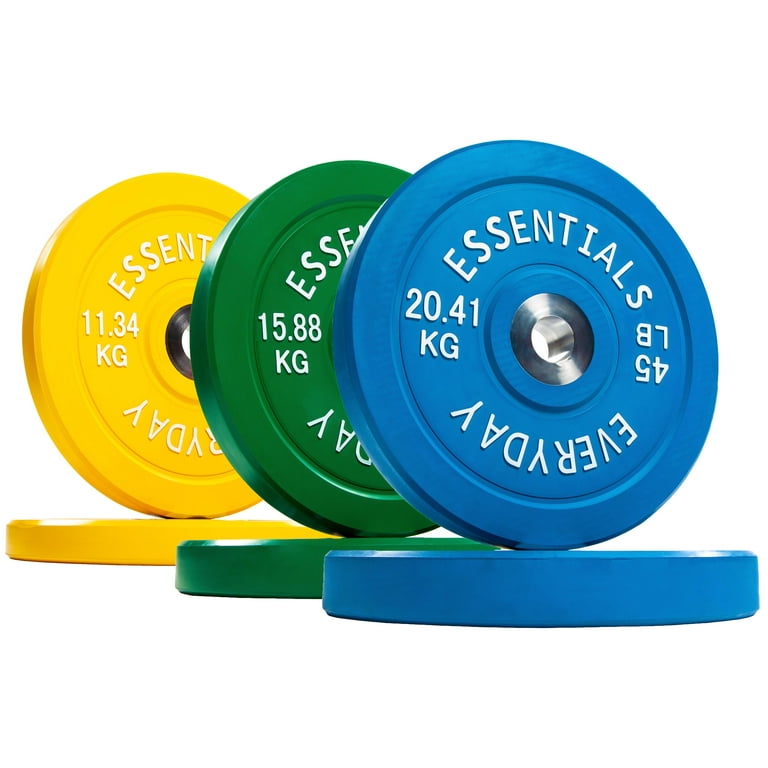 BalanceFrom Olympic Bumper Plate Weight Plate with Steel Hub