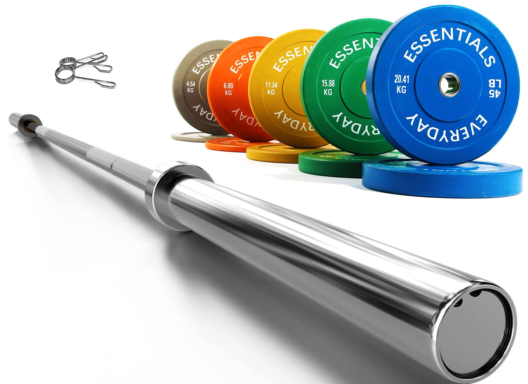 BalanceFrom Olympic Bumper Plate Weight Plate with Steel Hub, Color