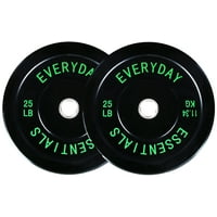 Pair BalanceFrom Olympic Bumper Plate Weight Plate (25 lbs) only .00: eDeal Info