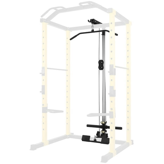 BalanceFrom PC-1 Series 1000lb Capacity Multi-Function Adjustable Power Cage Power Rack with Optional Lat Pull-down and Cable Crossover, Lat Pull-down Only