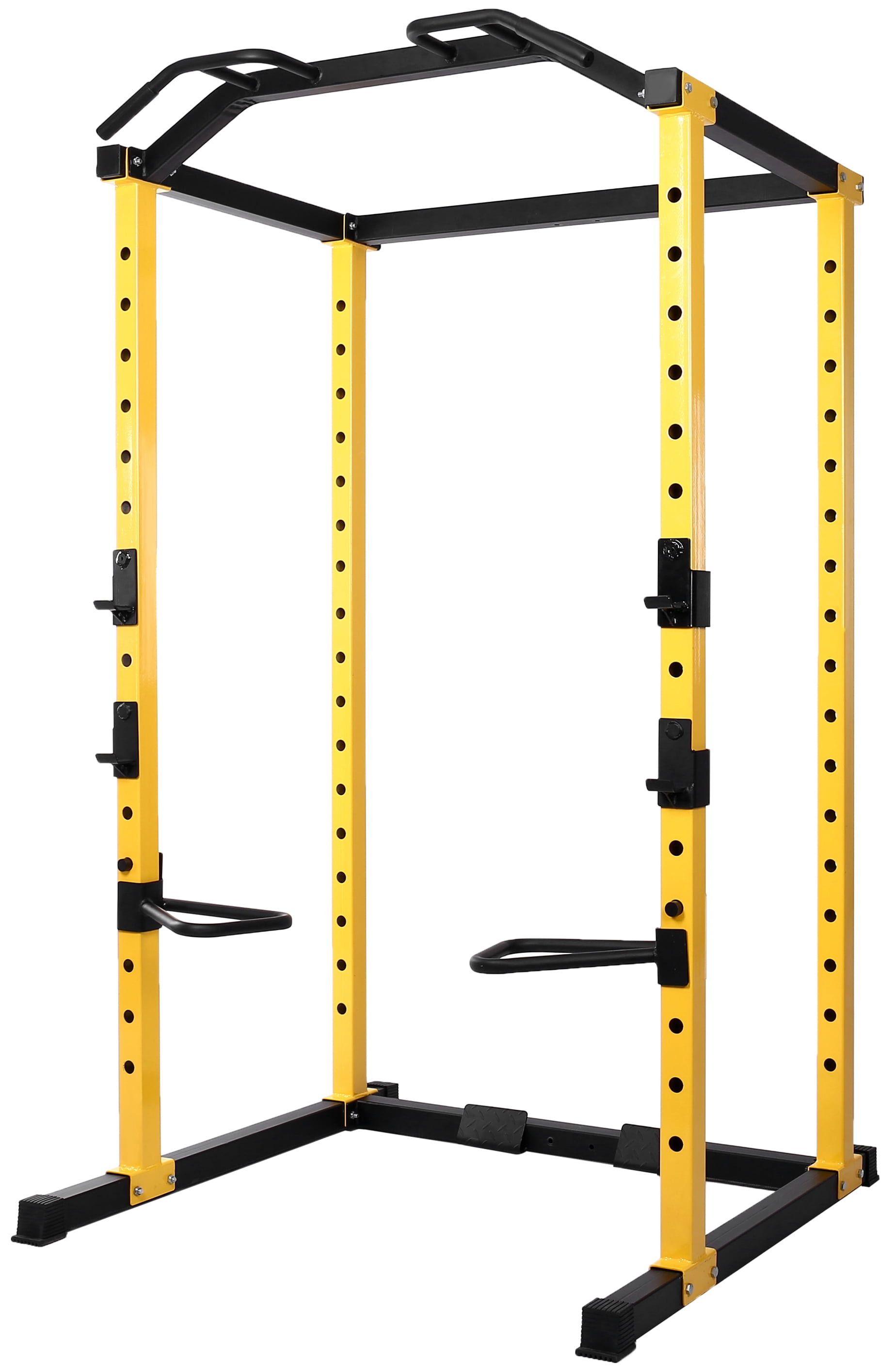 BalanceFrom PC-1 Series 1000lb Capacity Multi-Function Adjustable Power  Cage Power Rack with Optional Lat Pull-down and Cable Crossover, Power Cage  Only 