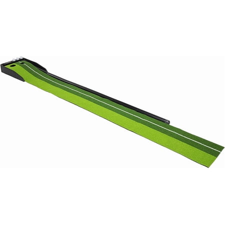BalanceFrom Putting Green with Automatic Ball Return - Portable Practice Mat for Indoor and Outdoor Use - Includes 3 Bonus Golf Balls
