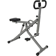 BalanceFrom Rower-Ride Squat Trainer，Foldable Total Body Workout Machine，with Air Resistance, LCD Monitor, and Adjustable Handlebars，for Home Fitness