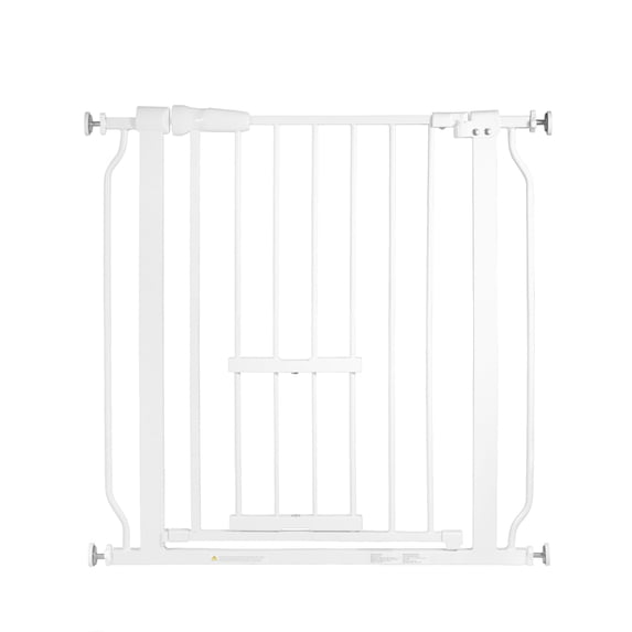 BalanceFrom Safety Gate with Pet Door 30-Inch Tall, Fits 29.1 - 33.8 Inch for Doorways and Stairways, Gray