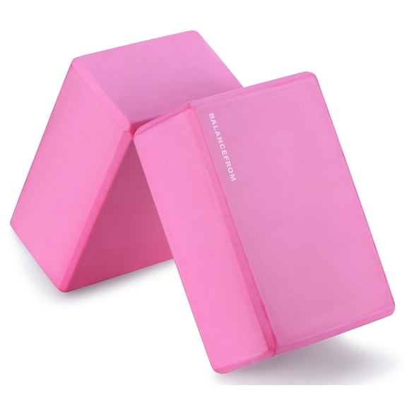BalanceFrom Set of 2 High Density Yoga Blocks, 9"x6"x4" Each