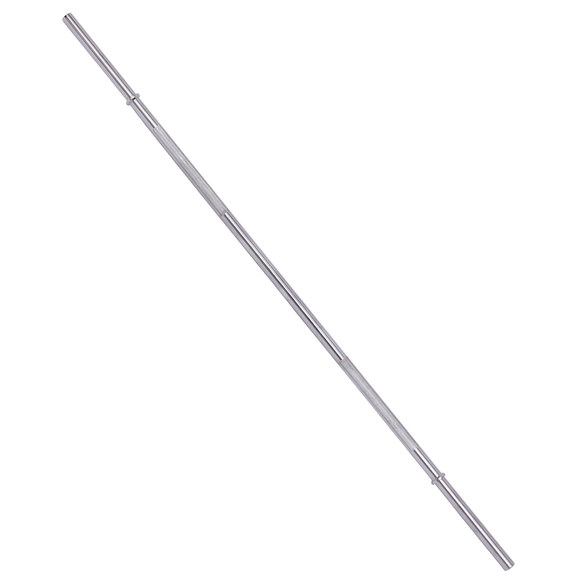 BalanceFrom Standard Weightlifting Barbell，Chrome Plated Solid Steel Bar, 5FT/6FT/7FT, 300LB Capacity，with Knurled Grip , for Powerlifting, Strength Training，Home Gym Workouts，Multiple Size