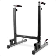 BalanceFrom Steel Frame Dip Station with Adjustable Height, 500 lb Weight Capacity, Black