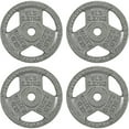 thumbnail image 1 of BalanceFrom Strength Training, Weightlifting, CrossFit Tri‑Grip Cast Iron Weight Plates, 5 lb, Set of 2, 1 of 3