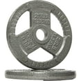 thumbnail image 1 of BalanceFrom Tri-Grip Cast Iron Plate Weight Plate for Strength Training, Weightlifting and Crossfit, 2-Inch, 25lbs Pair, 1 of 4