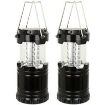 BalanceFrom Ultra Bright LED Collapsible Camping Light 2 Pack, Portable Water Resistant Camping Lantern Flashlights, Emergency Lights for Camping, Outage