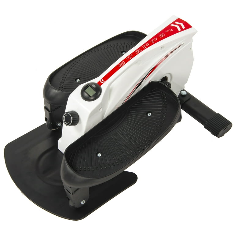BalanceFrom Under Desk Elliptical Machine Pedal Exerciser Mini Elliptical Machine with Non Slip Pedal Display Monitor and Adjustable Resistance