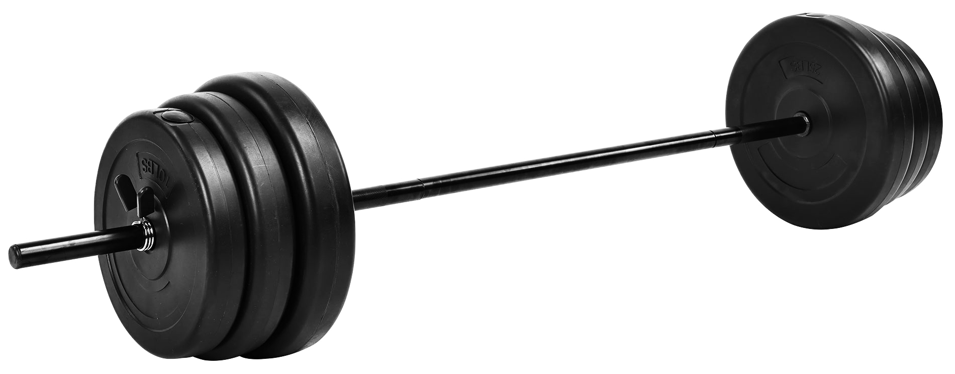 BalanceFrom Vinyl Standard Weight Set in Black, 100 lbs. - image 1 of 5