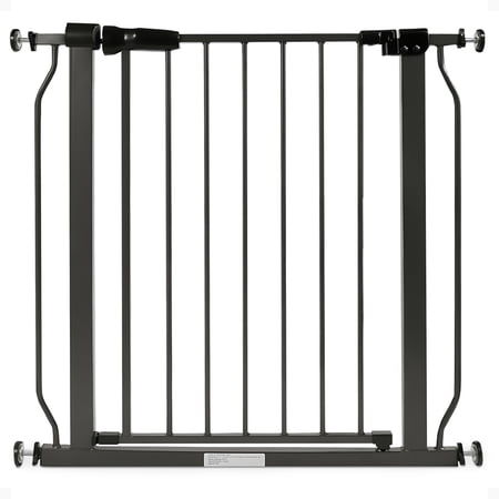 BalanceFrom Easy Walk-Thru Baby Safety Gate for 29.1”-33.8” Opening, 30” Tall, Graphite
