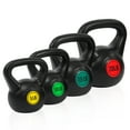 thumbnail image 1 of BalanceFrom Wide Grip Kettlebell Exercise Fitness Weight Set, 4-Pieces: 5lb, 10lb, 15lb and 20lb Kettlebells, 1 of 7