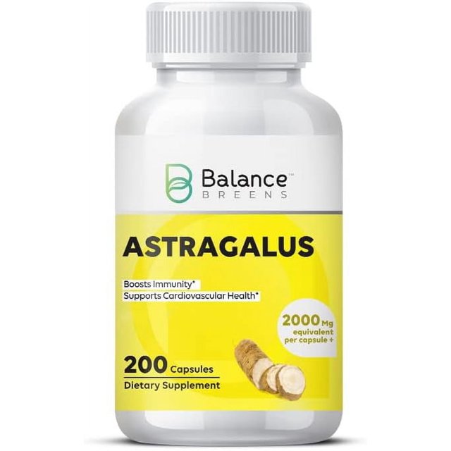 Balancebreens Astragalus Root 2000 mg 200 Capsules Health