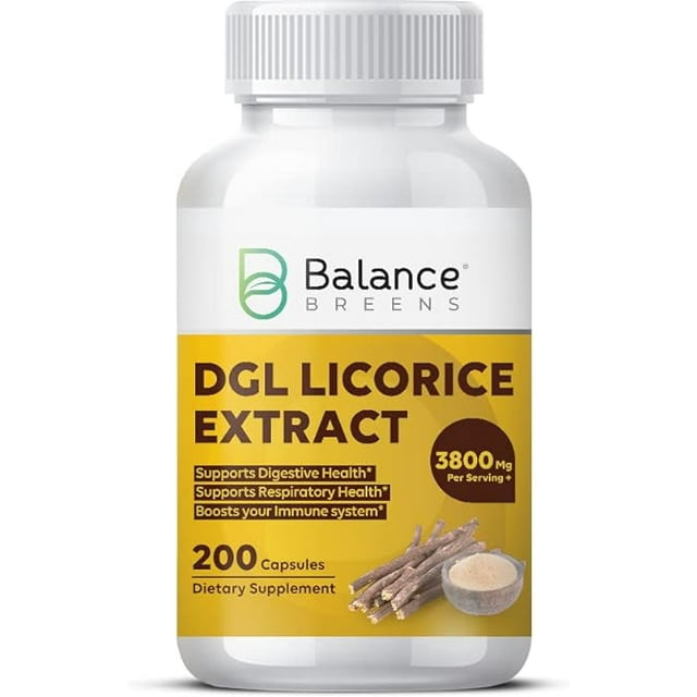 Balancebreens DGL Deglycyrrhizinated Licorice 3800 mg Supplement 200
