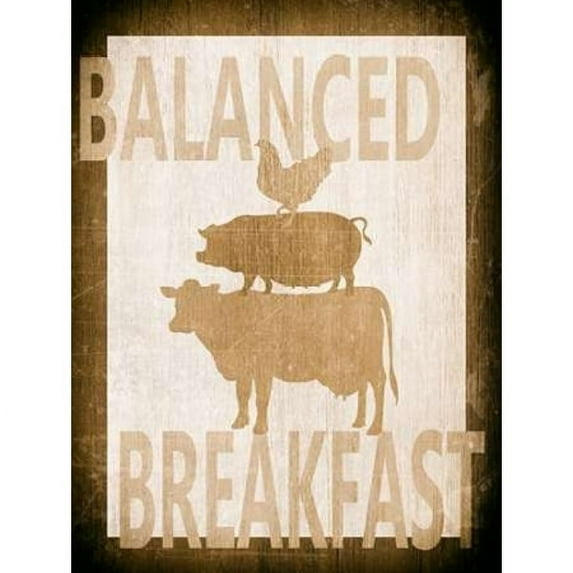 Balanced Breakfast Two Poster Print by Alicia Soave (18 x 24)