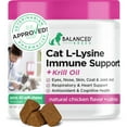Balanced Breed LLysine Cats Immune Support Respiratory Skin Coat Cat