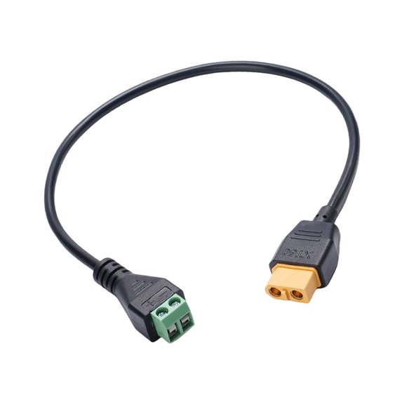 Balanced Charging Adapter Cable, Female to 2-Pin Connector with Solderless Screw Fixed Quick Connection 30CM