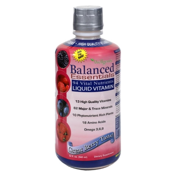 Balanced Essentials 94 Vital Nutrients Liquid Vitamin Berry Flavor - 32 oz
