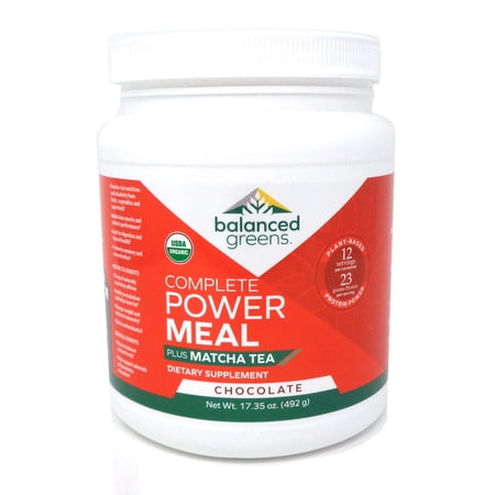 Balanced Greens - Complete Power Meal - Chocolate - 17 Ounces