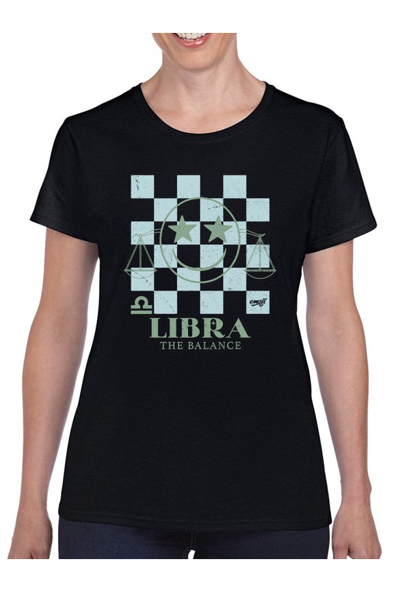 Balanced Perspective - Libra Themed Graphic Women's T-shirt