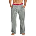 thumbnail image 1 of Balanced Tech Men's Solid Cotton Knit Pajama Lounge Pants, 1 of 2